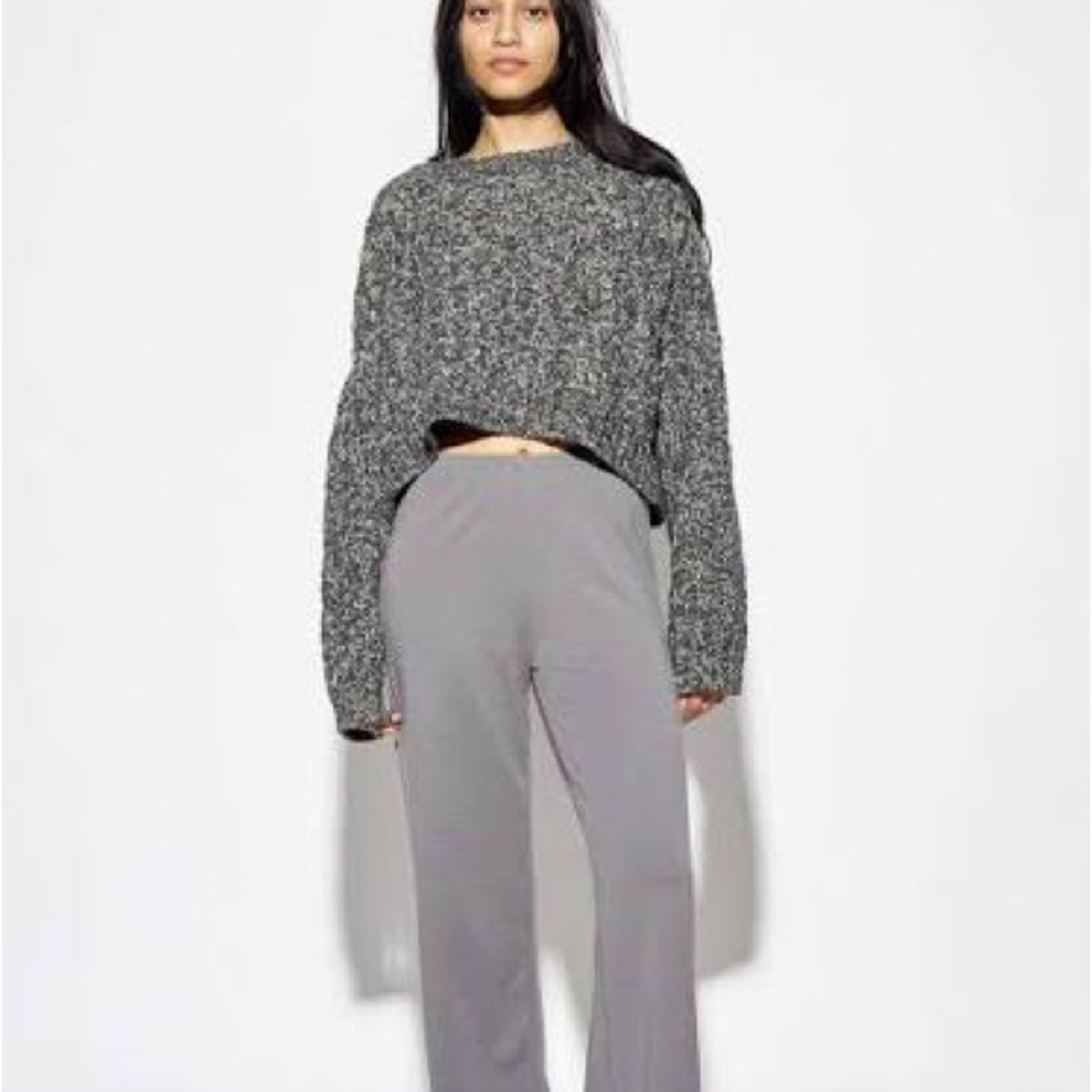 James Street Co. Charcoal Knit Sweater